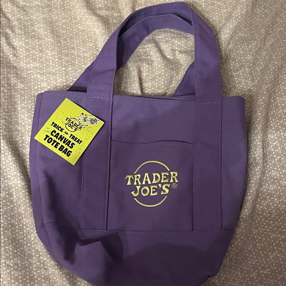 Trader Joe's Purple Canvas Tote